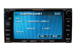 Toyota Avensis - Navi Reparatur Voice Navigation