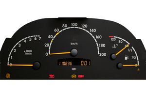 Mercedes Vito W638 - Kombiinstrument Reparatur Temperaturanzeige/nach der Reparatur