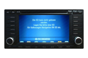 VW Golf - RNS-MFD 2 Navigation Reparatur Lesefehler
